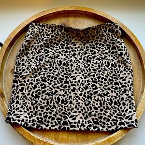 Cheetah Print mini skirt size small. Stretchy and great fit sans souci brand